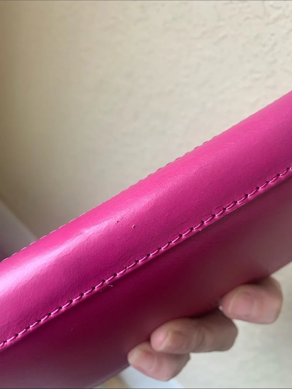 Montana Hudson Women's Leather Zip-Around Wallet in Pink